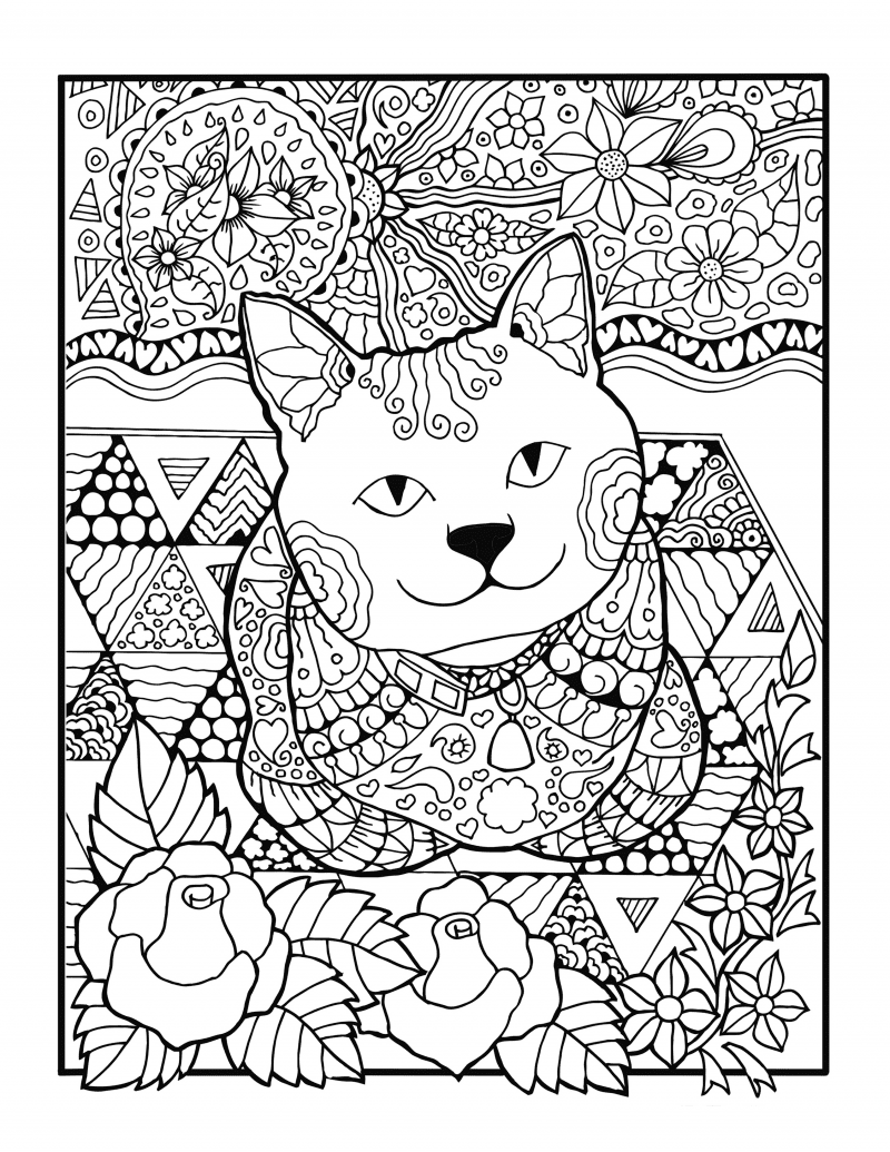 Free Cats and Quilts Coloring Page For You » New Quilters