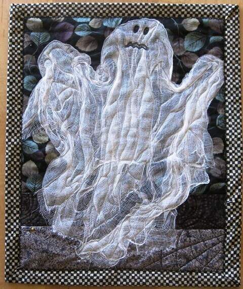 Cheesecloth Ghost Quilt for Halloween — Tutorial