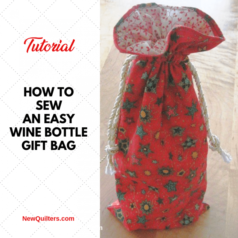 Sew an Easy Wine Gift Bag for Christmas