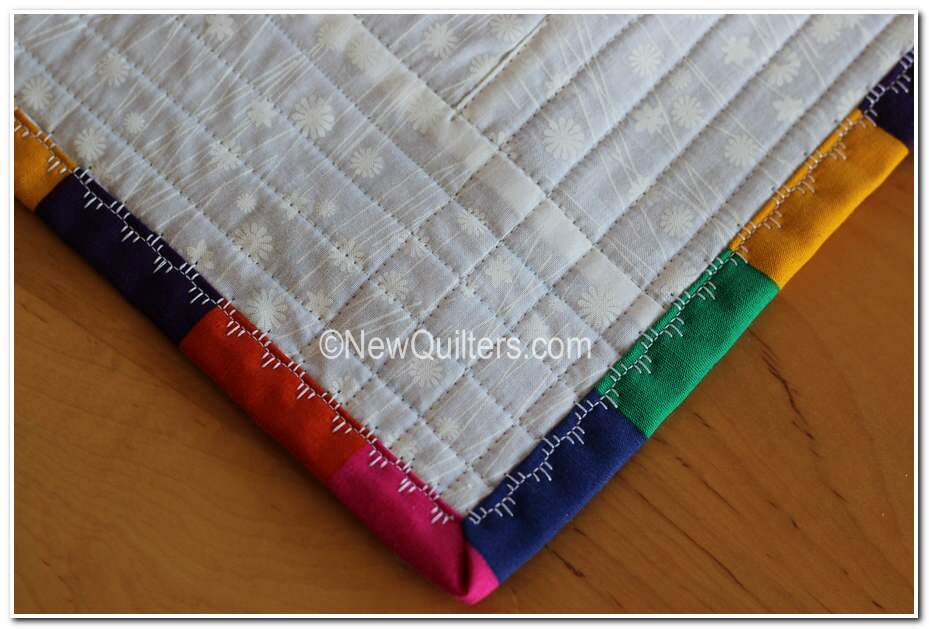 she can quilt: Quilt Binding Tutorial - hand and machine stitched