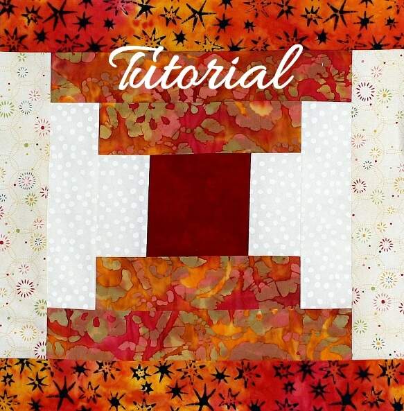 Courthouse Steps Quilt Block Strip Piecing Tutorial