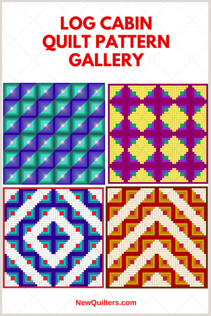 Log cabin hot sale block layouts