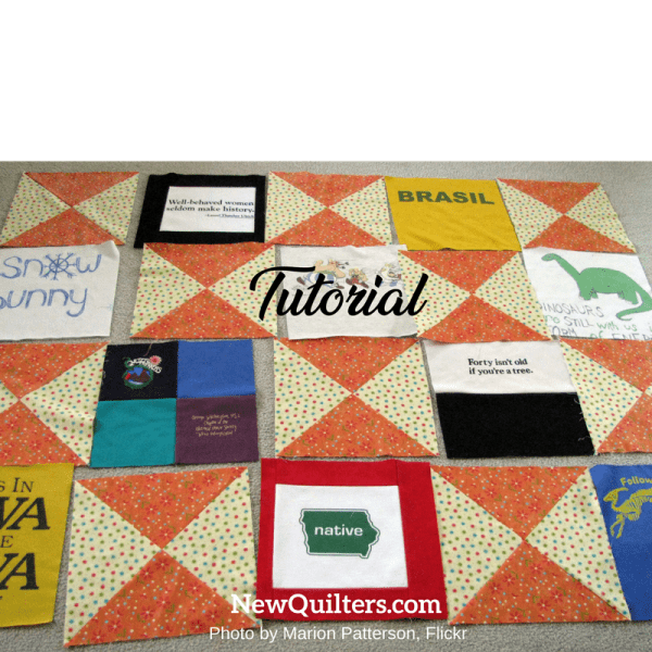 How to Design a BetterLooking TShirt Quilt New Quilters