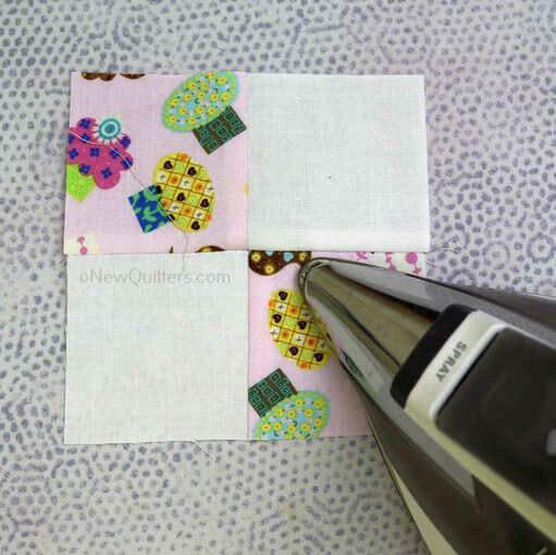 Four Patch Quilt Blocks Strip Piecing Tutorial New Quilters