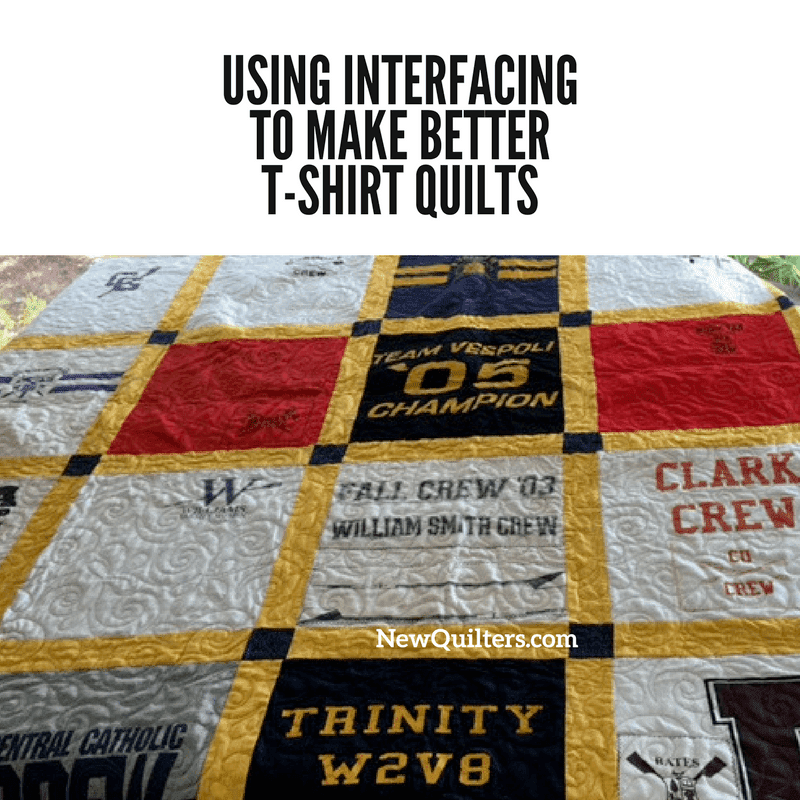 Infographic with photo of t-shirt quilt