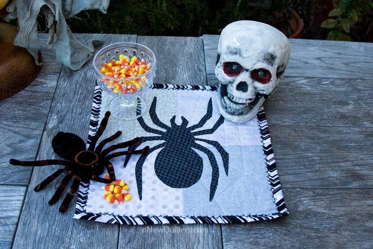 Spooky Spider Mini Quilt