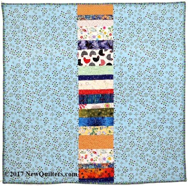 Enlarge Your Quilt Backing with String Quilting