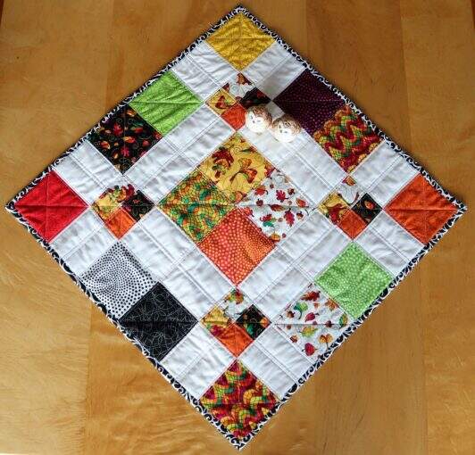 Disappearing 9 Patch Table Topper Tutorial - New Quilters