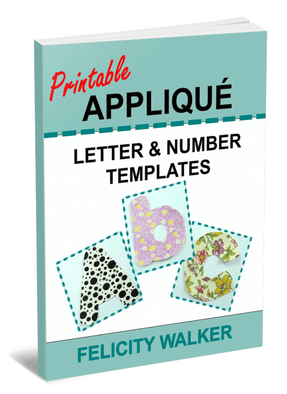Printable Applique Letter and Number Templates