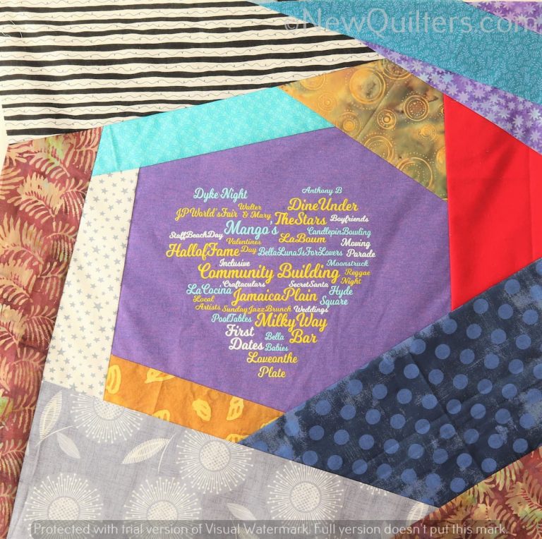 How to Sew Crazy T-Shirt Quilt Blocks