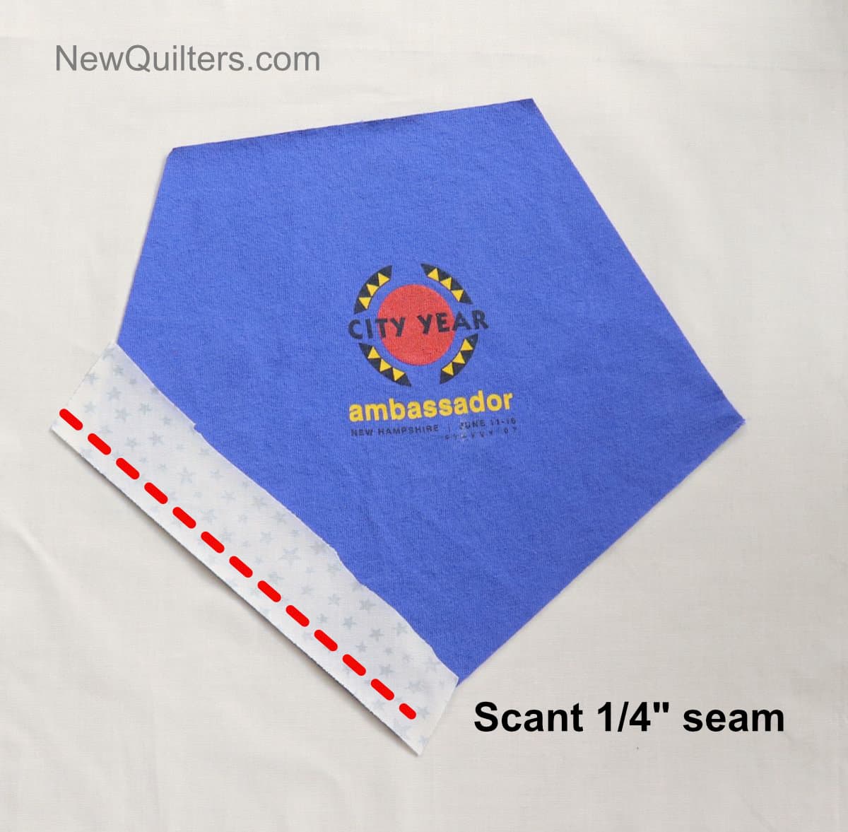 How to Sew Crazy TShirt Quilt Blocks New Quilters