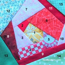 How to Sew Rose Quilt Blocks | Stitch & Flip Piecing Tutorial | New ...