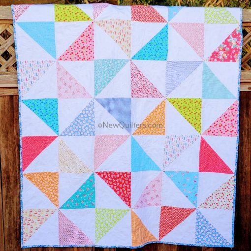 Pinwheel Layer Cake Lap Quilt - New Quilters