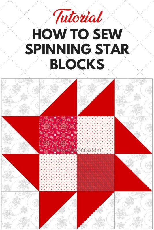 Spinning Star Quilt Block Tutorial New Quilters