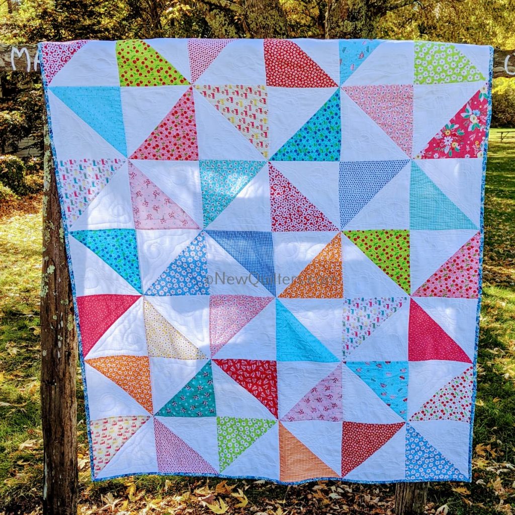 Pinwheel Layer Cake Lap Quilt | New Quilters